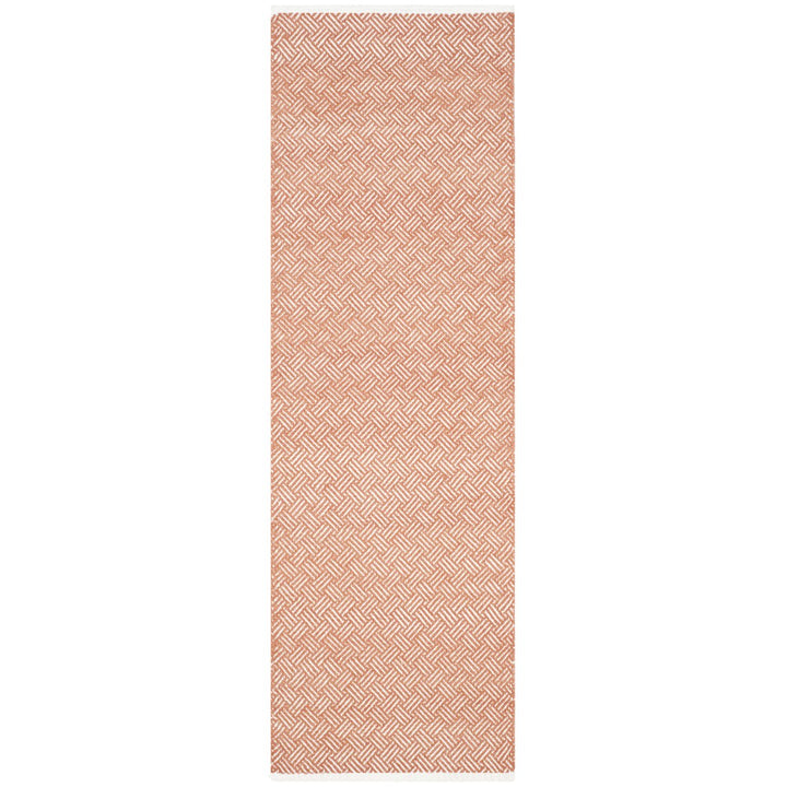 SAFAVIEH Boston Collection BOS680C Handwoven Orange Rug Image 1