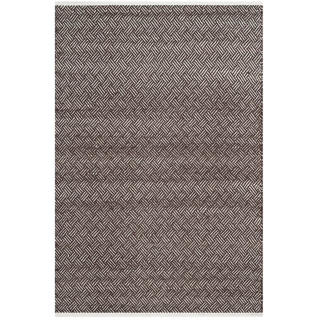 SAFAVIEH Boston Collection BOS680A Handwoven Brown Rug Image 1