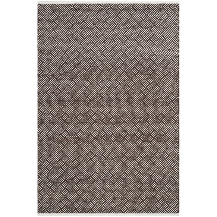 SAFAVIEH Boston Collection BOS680A Handwoven Brown Rug Image 1