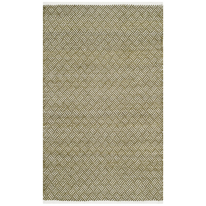 SAFAVIEH Boston Collection BOS680B Handwoven Olive Rug Image 1