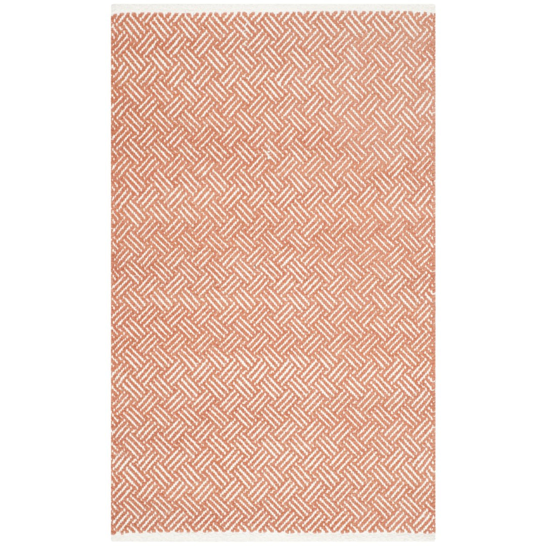 SAFAVIEH Boston Collection BOS680C Handwoven Orange Rug Image 1