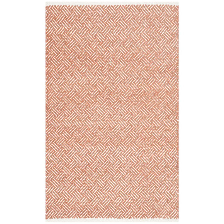 SAFAVIEH Boston Collection BOS680C Handwoven Orange Rug Image 1