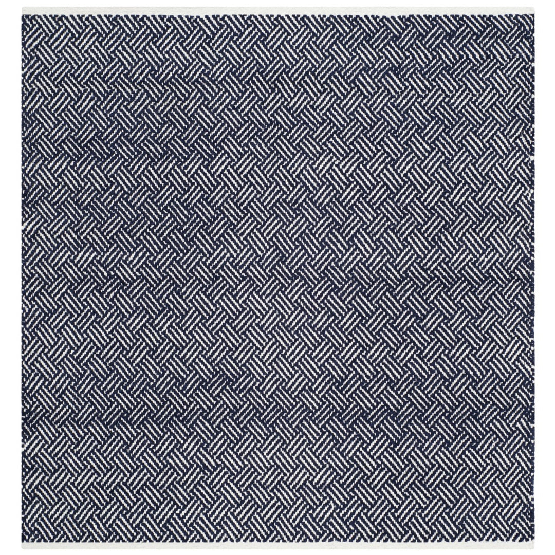 SAFAVIEH Boston Collection BOS680D Handwoven Navy Rug Image 1