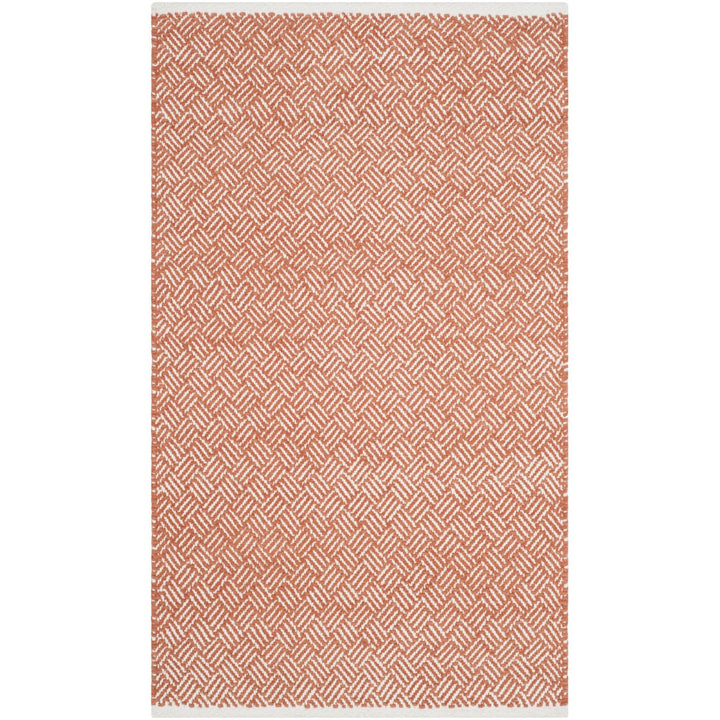 SAFAVIEH Boston Collection BOS680C Handwoven Orange Rug Image 1