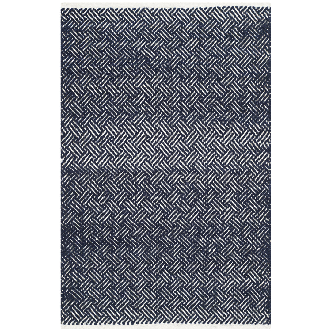 SAFAVIEH Boston Collection BOS680D Handwoven Navy Rug Image 8