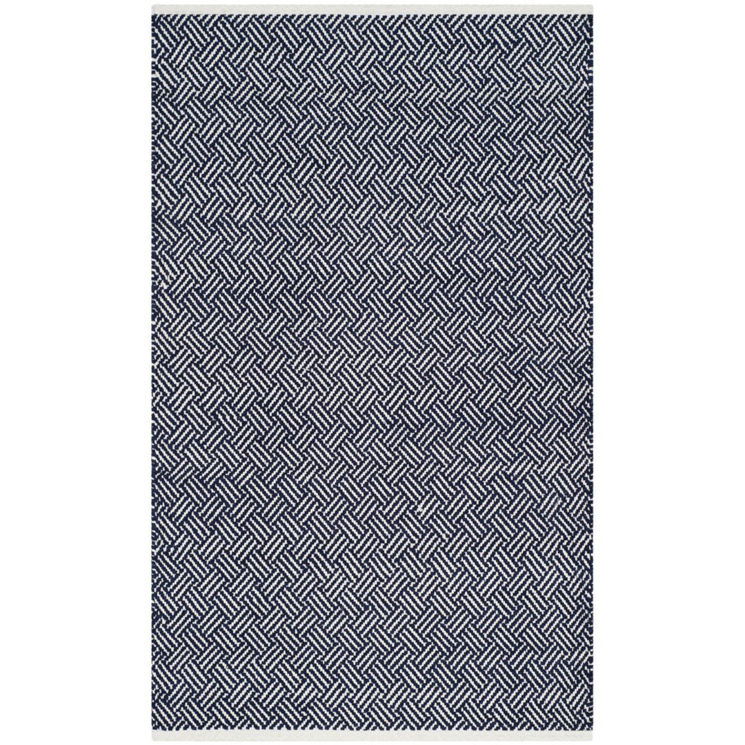 SAFAVIEH Boston Collection BOS680D Handwoven Navy Rug Image 9