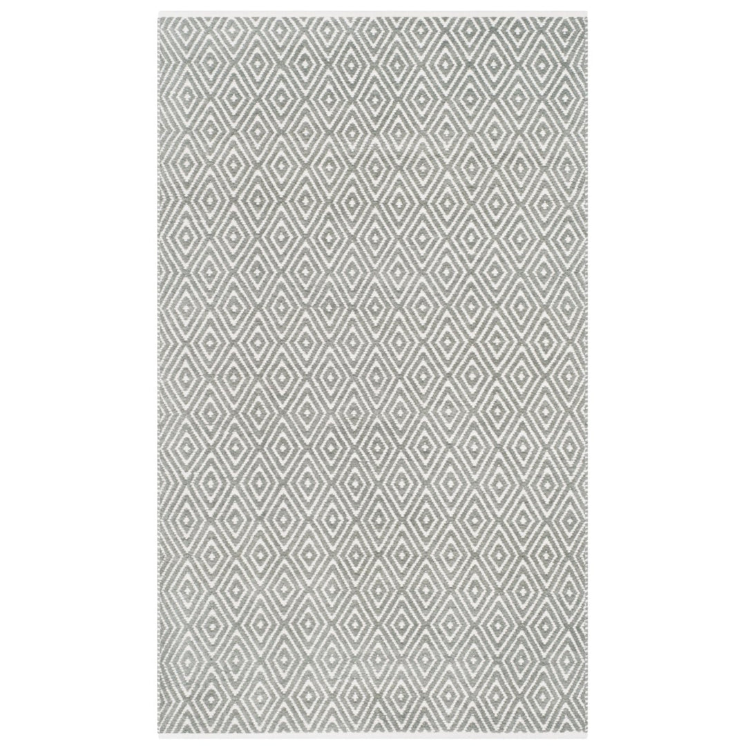 SAFAVIEH Boston Collection BOS682E Handwoven Grey Rug Image 1