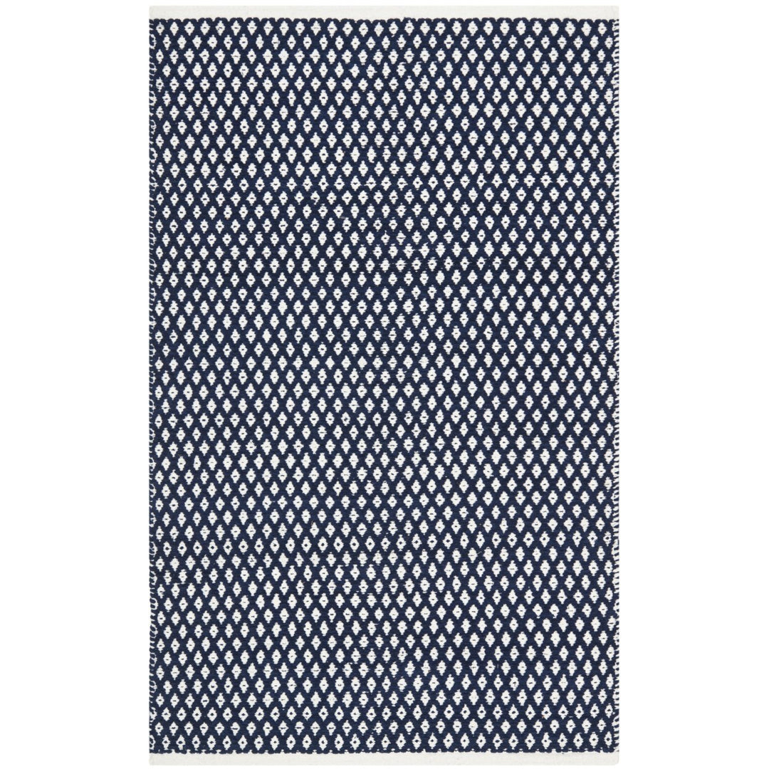 SAFAVIEH Boston Collection BOS685D Handwoven Navy Rug Image 1