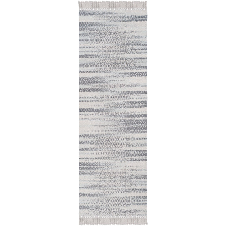 SAFAVIEH Boston BOS707A Handwoven Grey / Ivory Rug Image 1