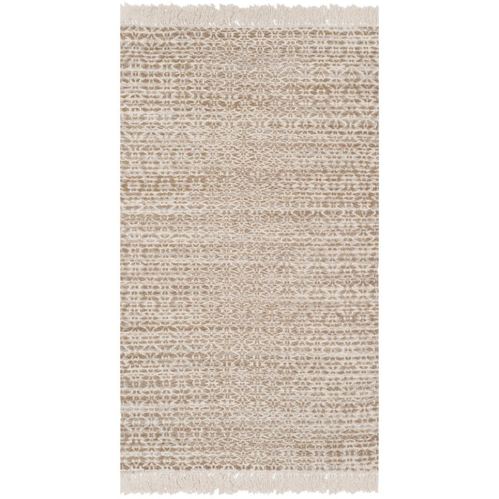 SAFAVIEH Boston BOS708A Handwoven Beige / Ivory Rug Image 1