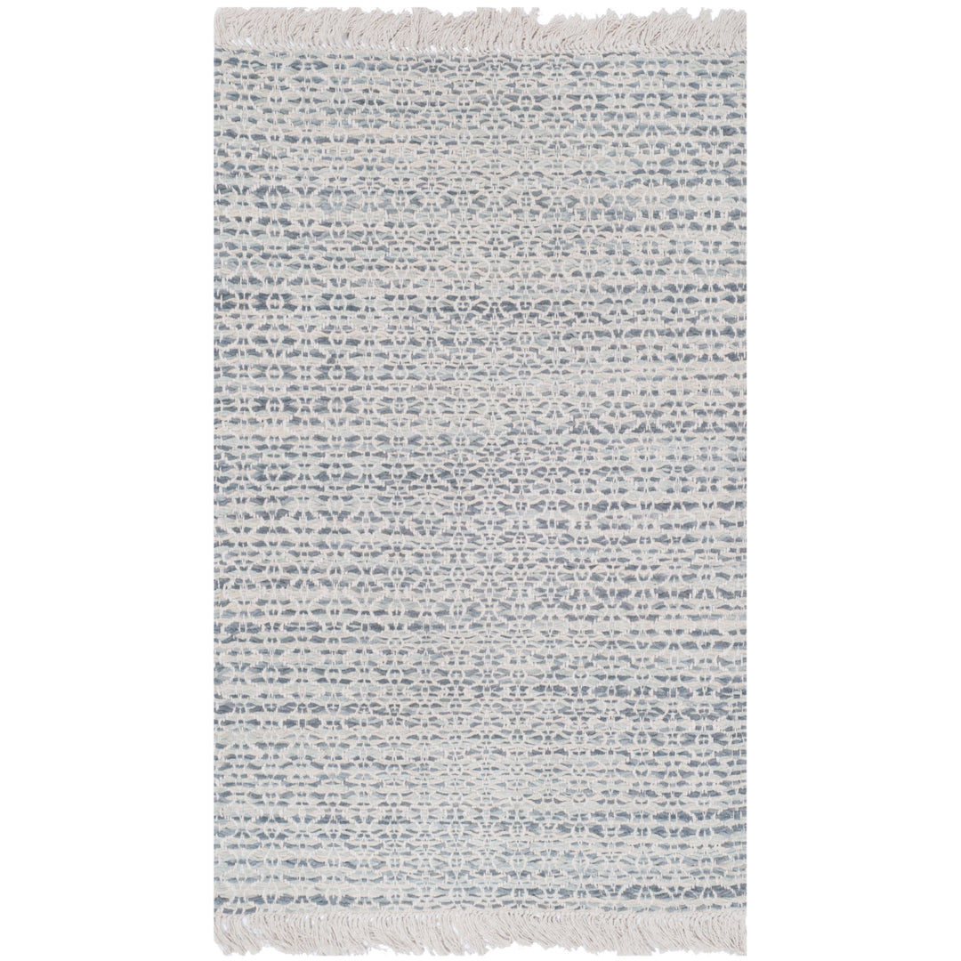 SAFAVIEH Boston BOS707A Handwoven Grey / Ivory Rug Image 6