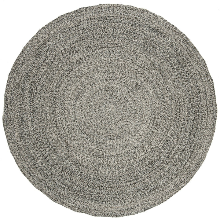 SAFAVIEH Braided BRD256A Handwoven Ivory /Steel Grey Rug Image 1