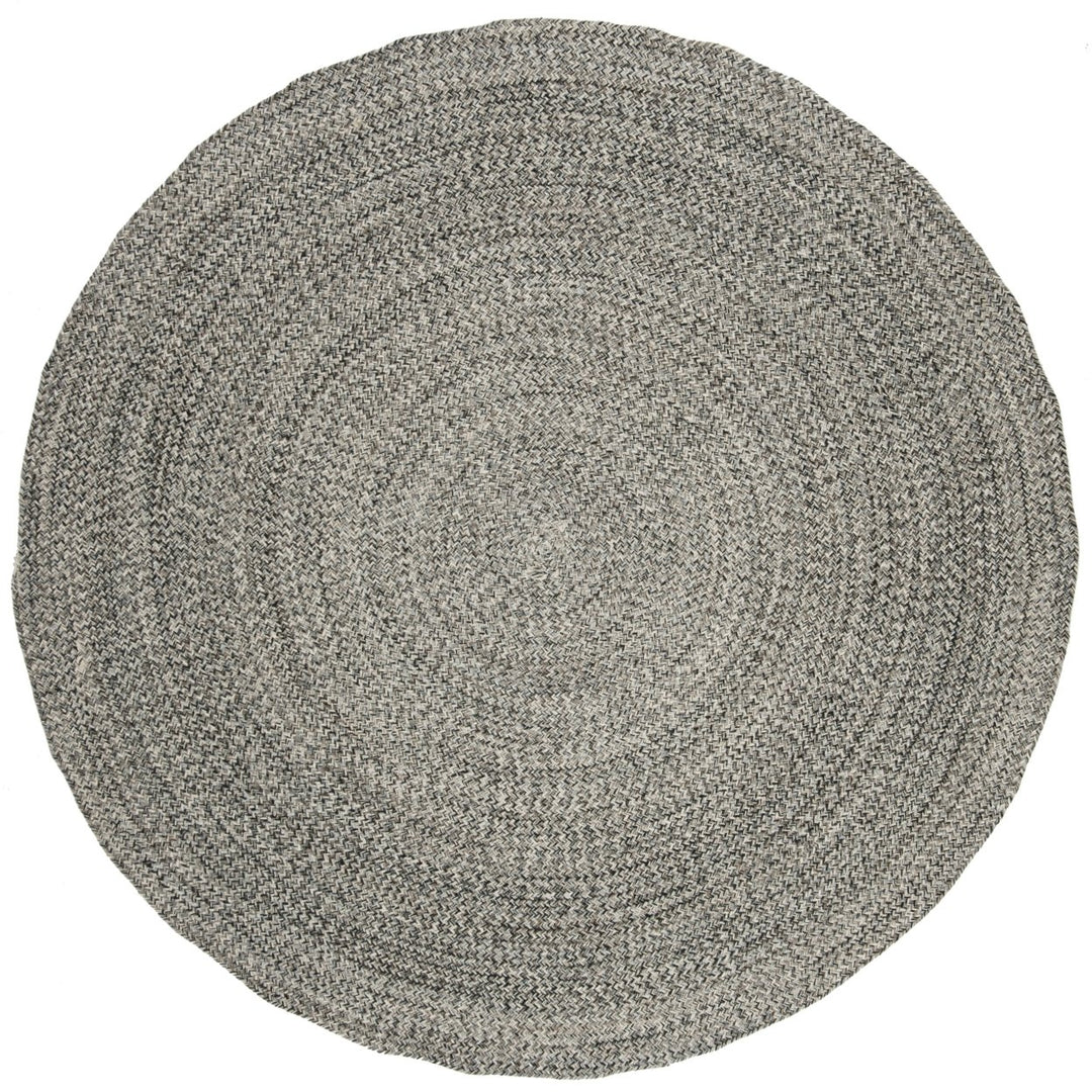 SAFAVIEH Braided BRD256A Handwoven Ivory /Steel Grey Rug Image 1