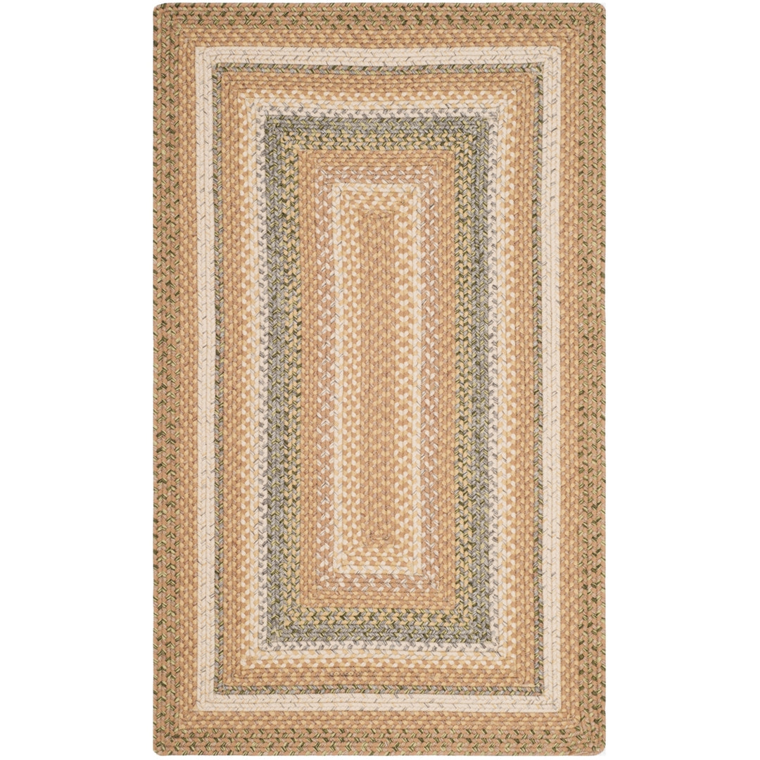 SAFAVIEH BRD314A Braided Tan / Multi Image 1