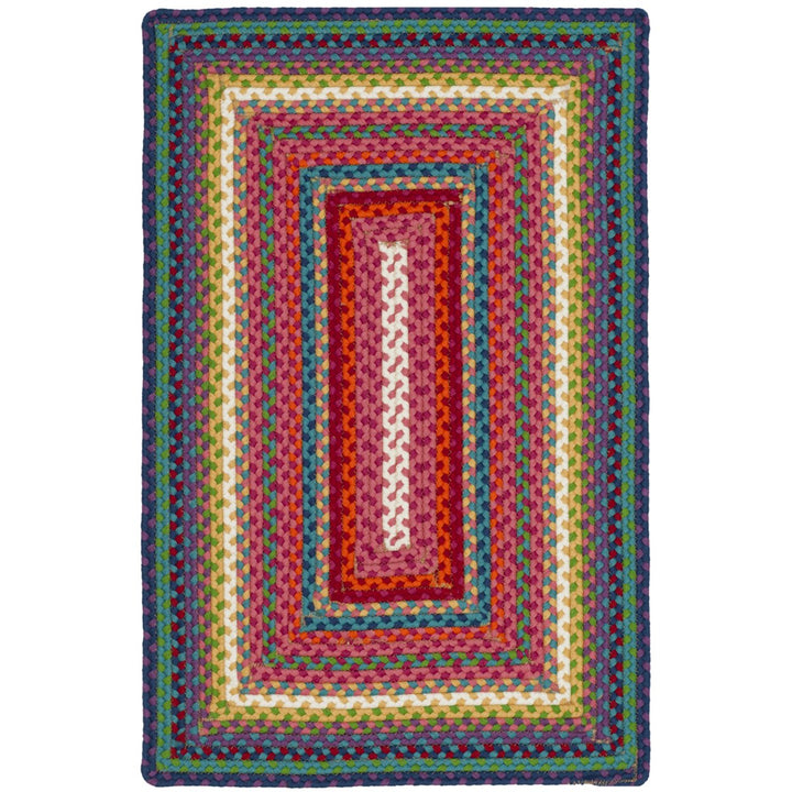 SAFAVIEH Braided Collection BRD316A Handwoven Multi Rug Image 1