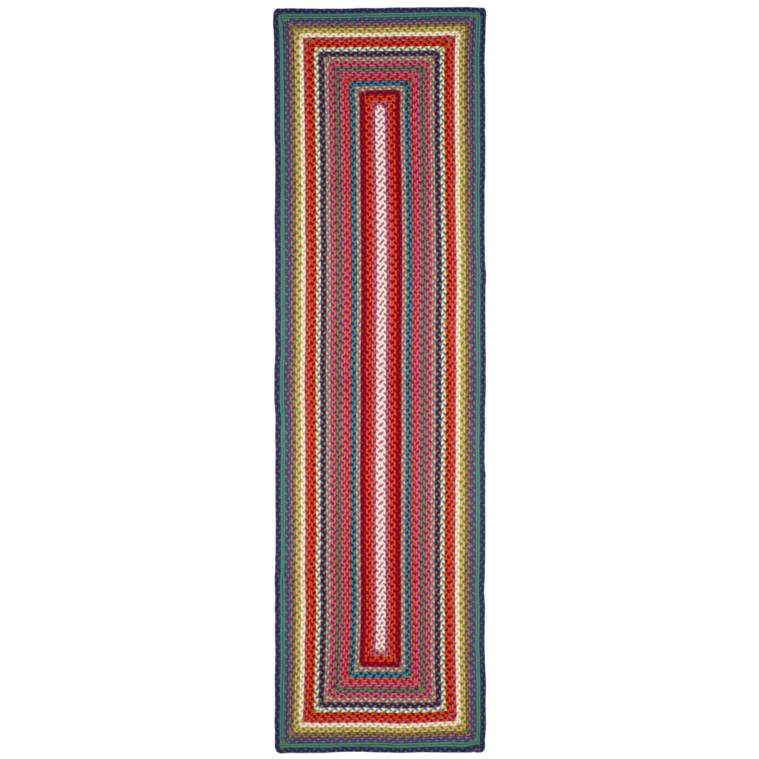 SAFAVIEH Braided Collection BRD316A Handwoven Multi Rug Image 1