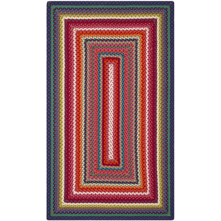 SAFAVIEH Braided Collection BRD316A Handwoven Multi Rug Image 1