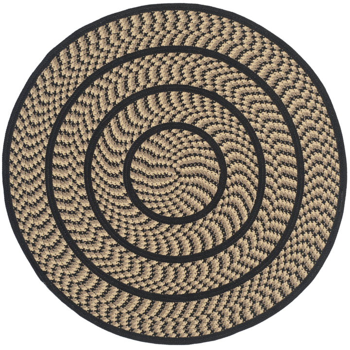 SAFAVIEH Braided BRD401G Handwoven Beige / Black Rug Image 3