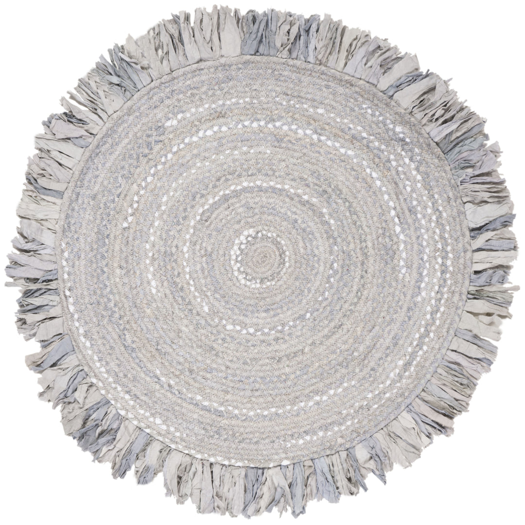 SAFAVIEH Braided Collection BRD451F Handwoven Grey Rug Image 1