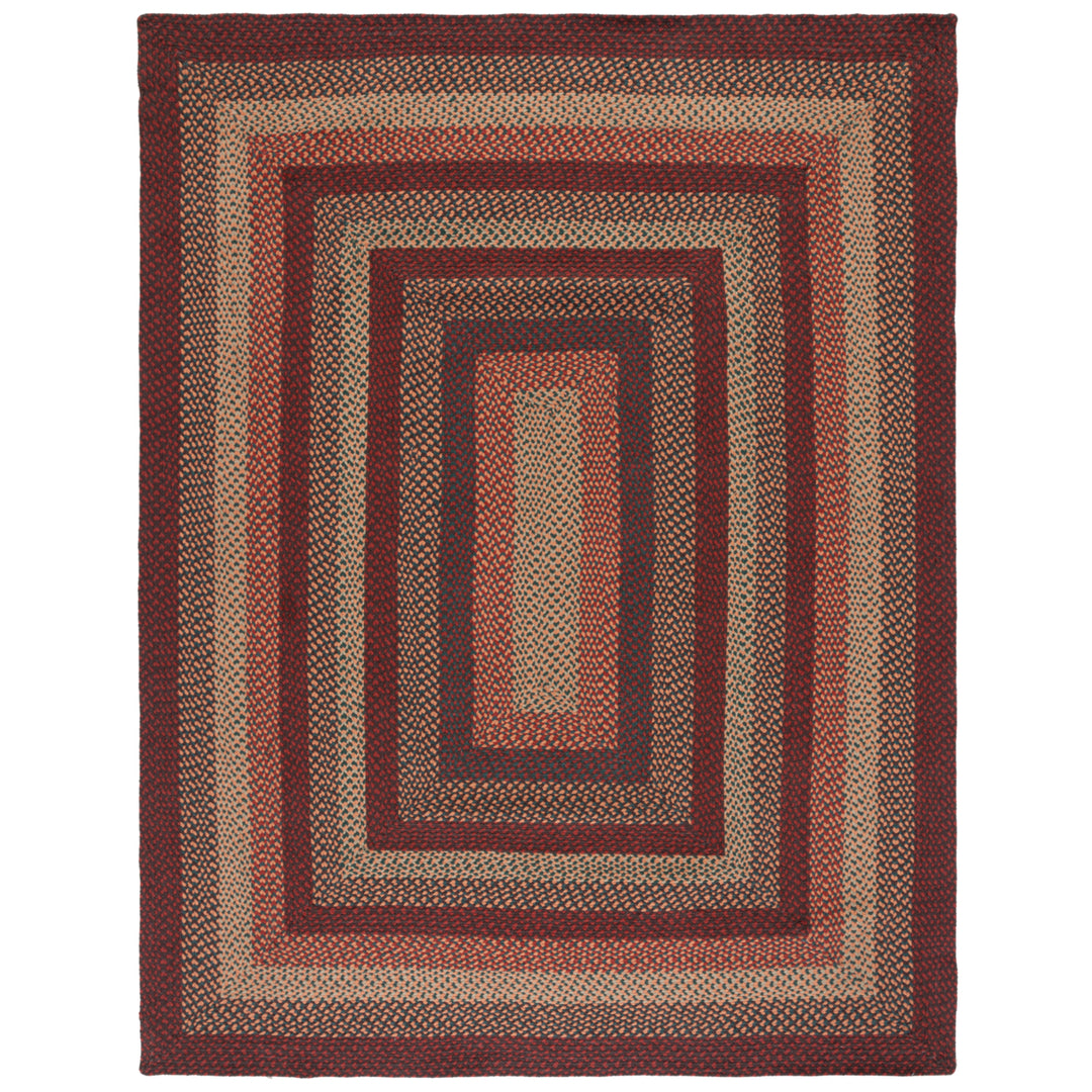 SAFAVIEH Braided BRD651Z Handwoven Brown / Rust Rug Image 1