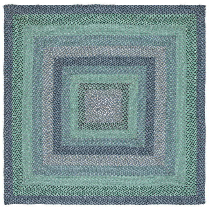 SAFAVIEH Braided BRD651F Handwoven Grey / Green Rug Image 5