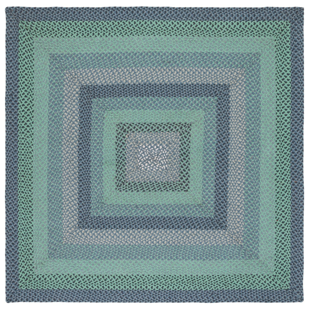 SAFAVIEH Braided BRD651F Handwoven Grey / Green Rug Image 1