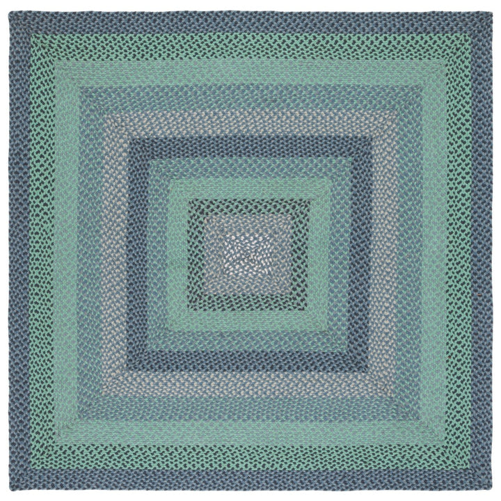 SAFAVIEH Braided BRD651F Handwoven Grey / Green Rug Image 1