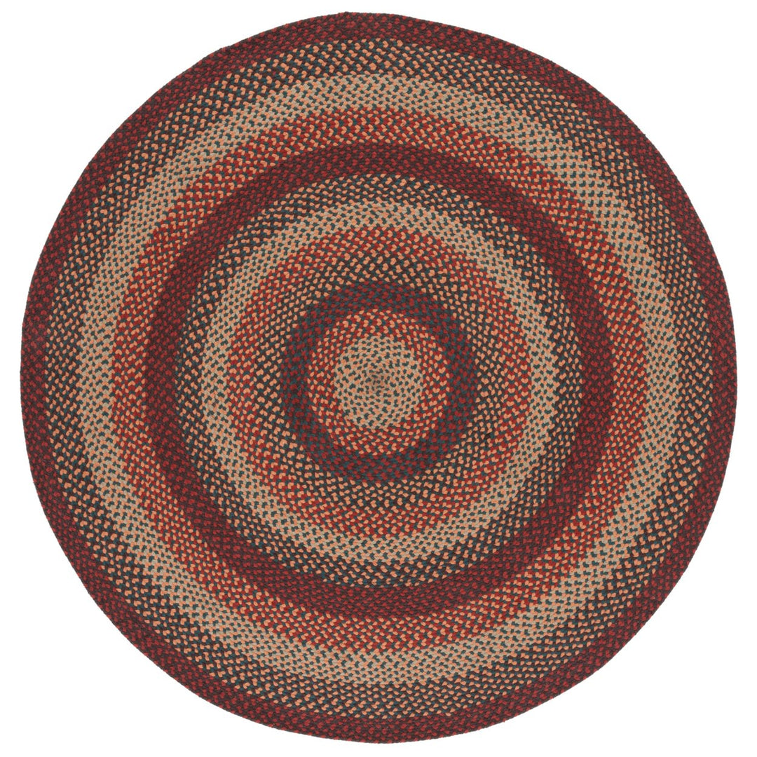 SAFAVIEH Braided BRD651Z Handwoven Brown / Rust Rug Image 4