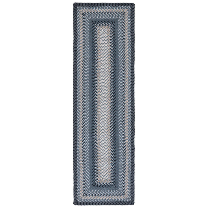 SAFAVIEH Braided BRD651H Handwoven Dark Grey / Blue Rug Image 5