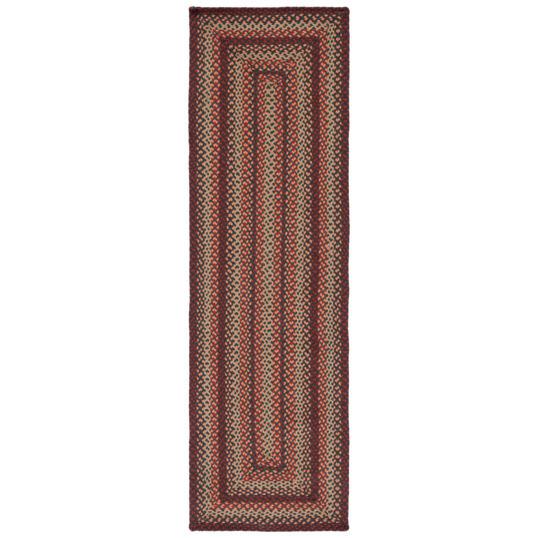 SAFAVIEH Braided BRD651Z Handwoven Brown / Rust Rug Image 5