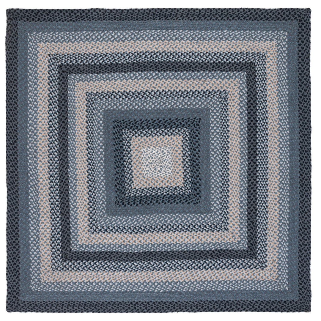 SAFAVIEH Braided BRD651H Handwoven Dark Grey / Blue Rug Image 6