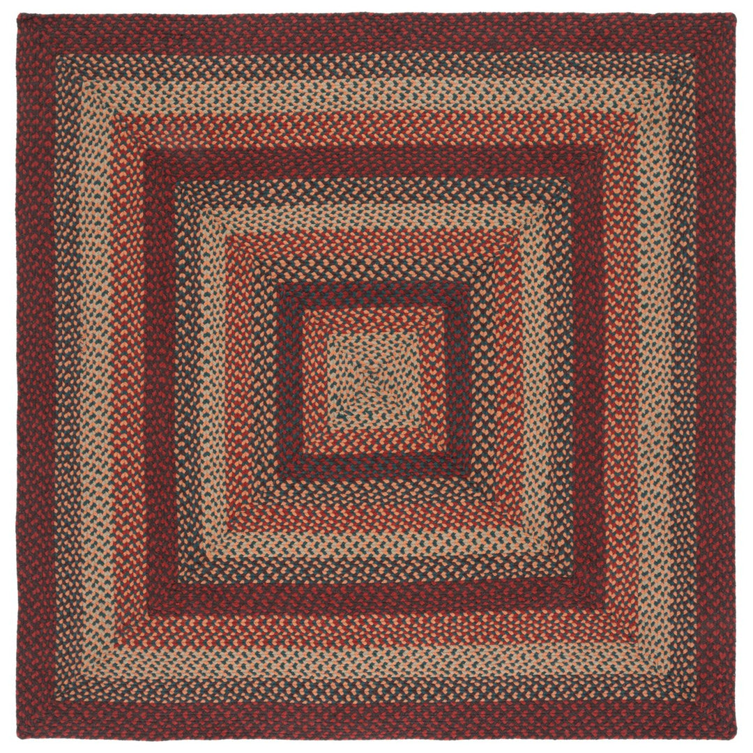 SAFAVIEH Braided BRD651Z Handwoven Brown / Rust Rug Image 1