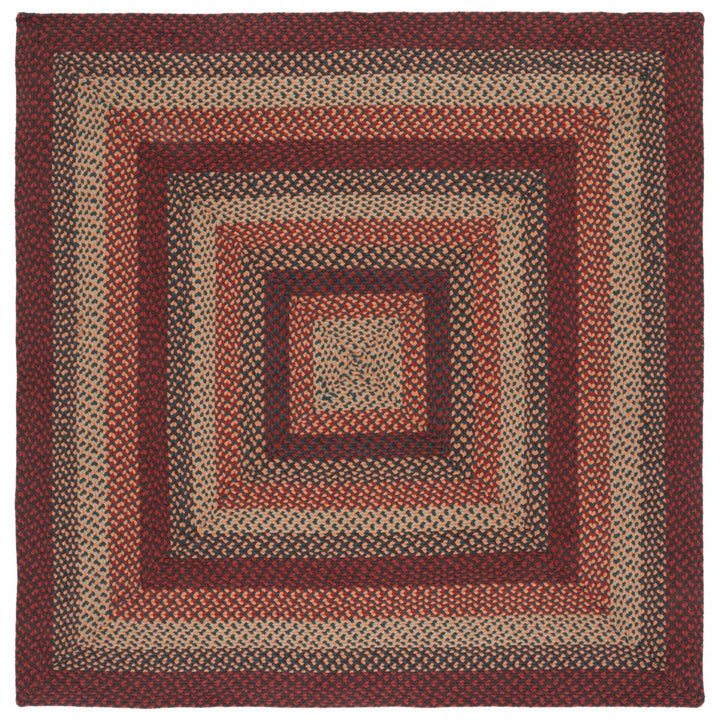 SAFAVIEH Braided BRD651Z Handwoven Brown / Rust Rug Image 1