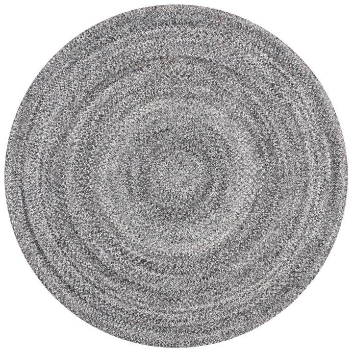 SAFAVIEH Braided BRD800F Handwoven Grey / Charcoal Rug Image 1