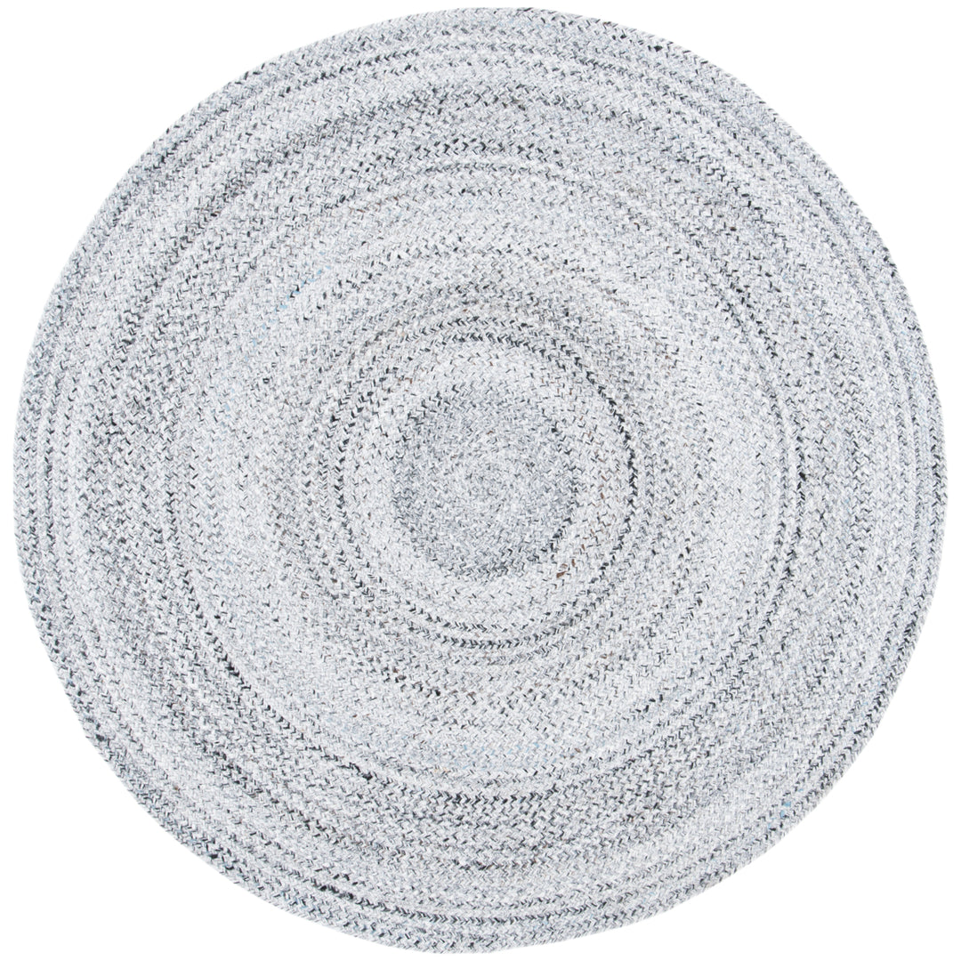 SAFAVIEH Braided Collection BRD851G Handwoven Silver Rug Image 1