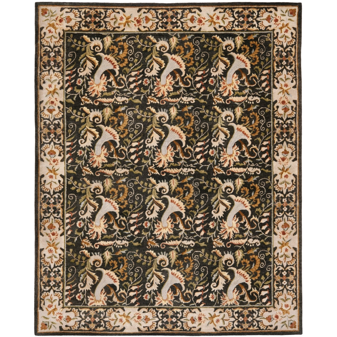 SAFAVIEH Bergama Collection BRG107B Handmade Charcoal Rug Image 2