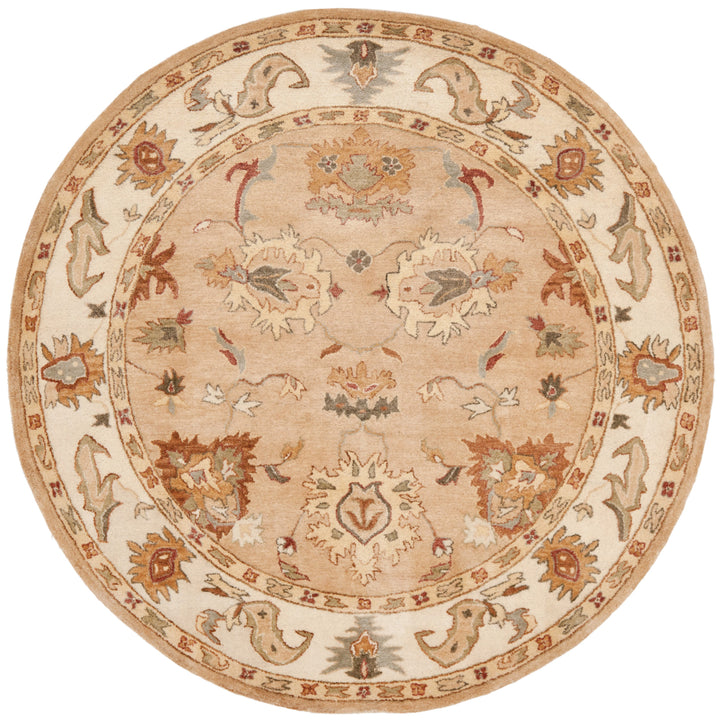 SAFAVIEH Bergama BRG136A Handmade Taupe / Ivory Rug Image 4