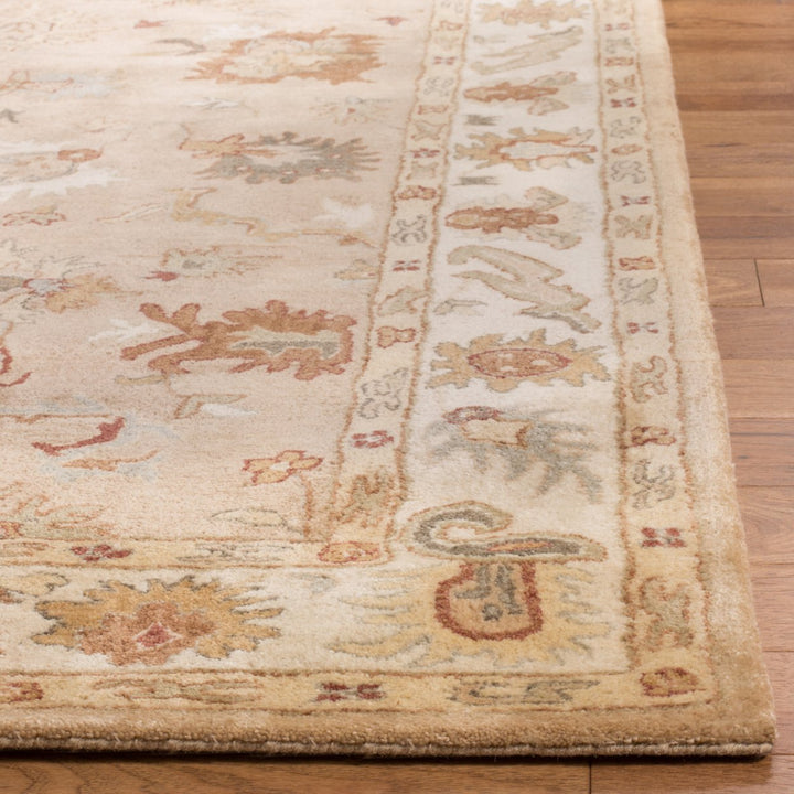 SAFAVIEH Bergama BRG136A Handmade Taupe / Ivory Rug Image 6