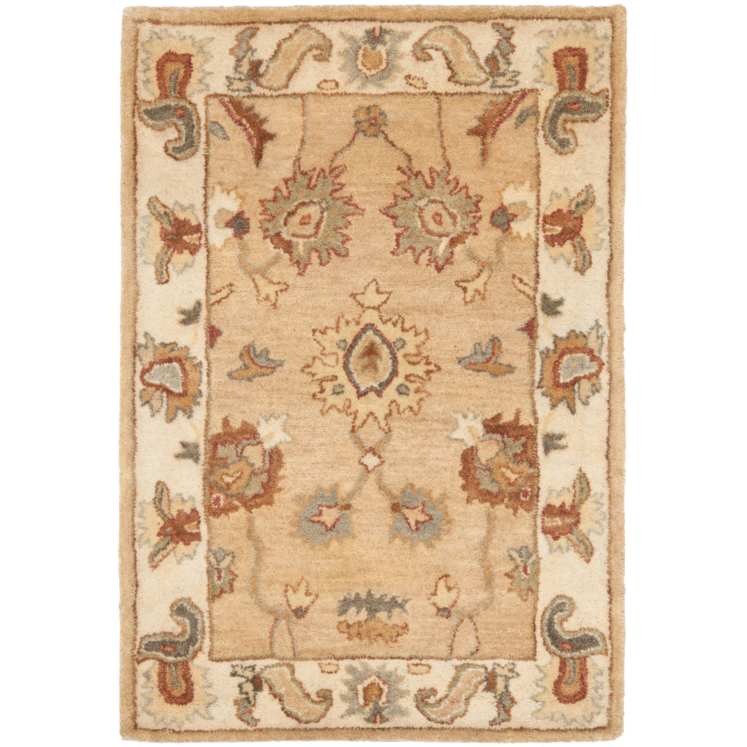 SAFAVIEH Bergama BRG136A Handmade Taupe / Ivory Rug Image 8