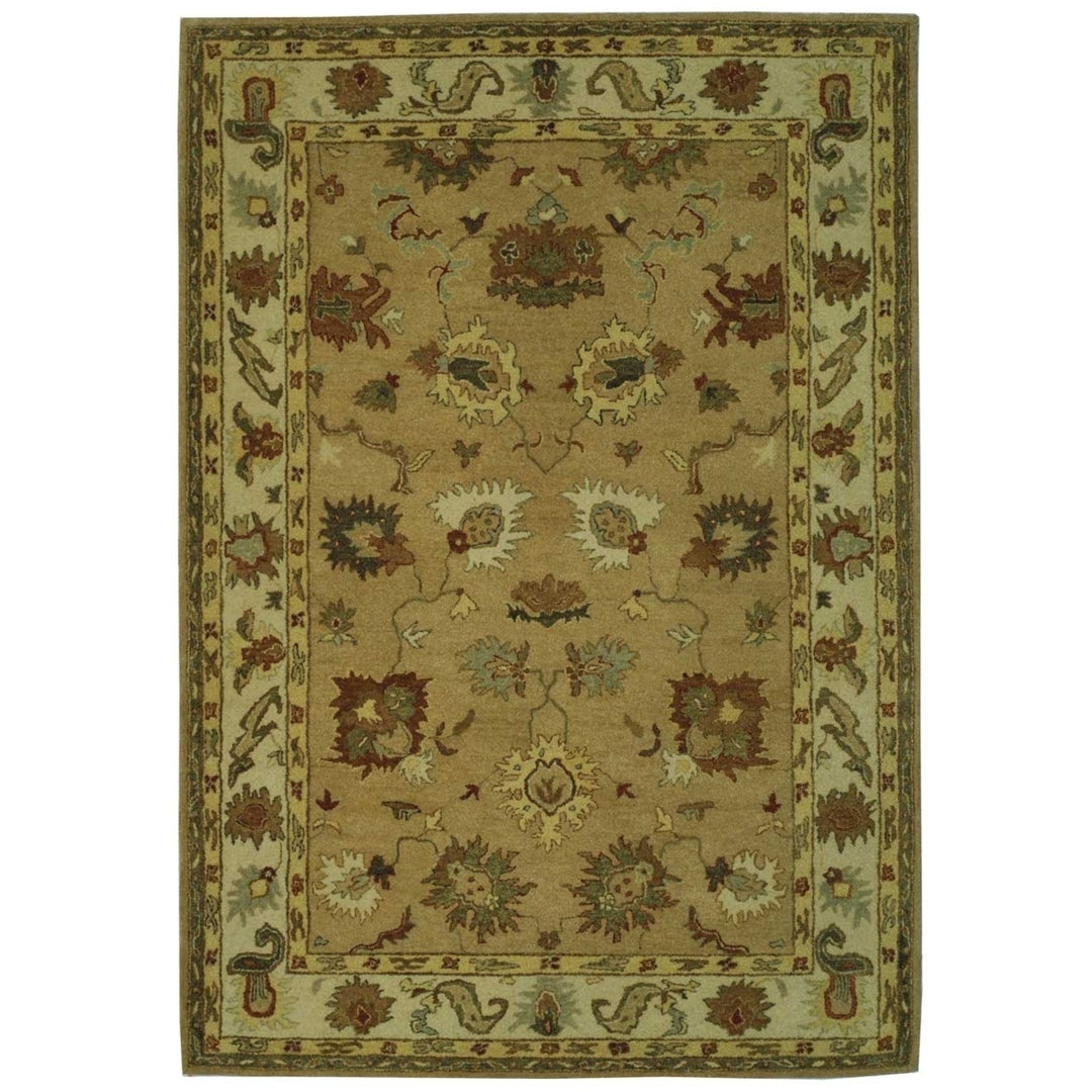 SAFAVIEH Bergama BRG136A Handmade Taupe / Ivory Rug Image 10