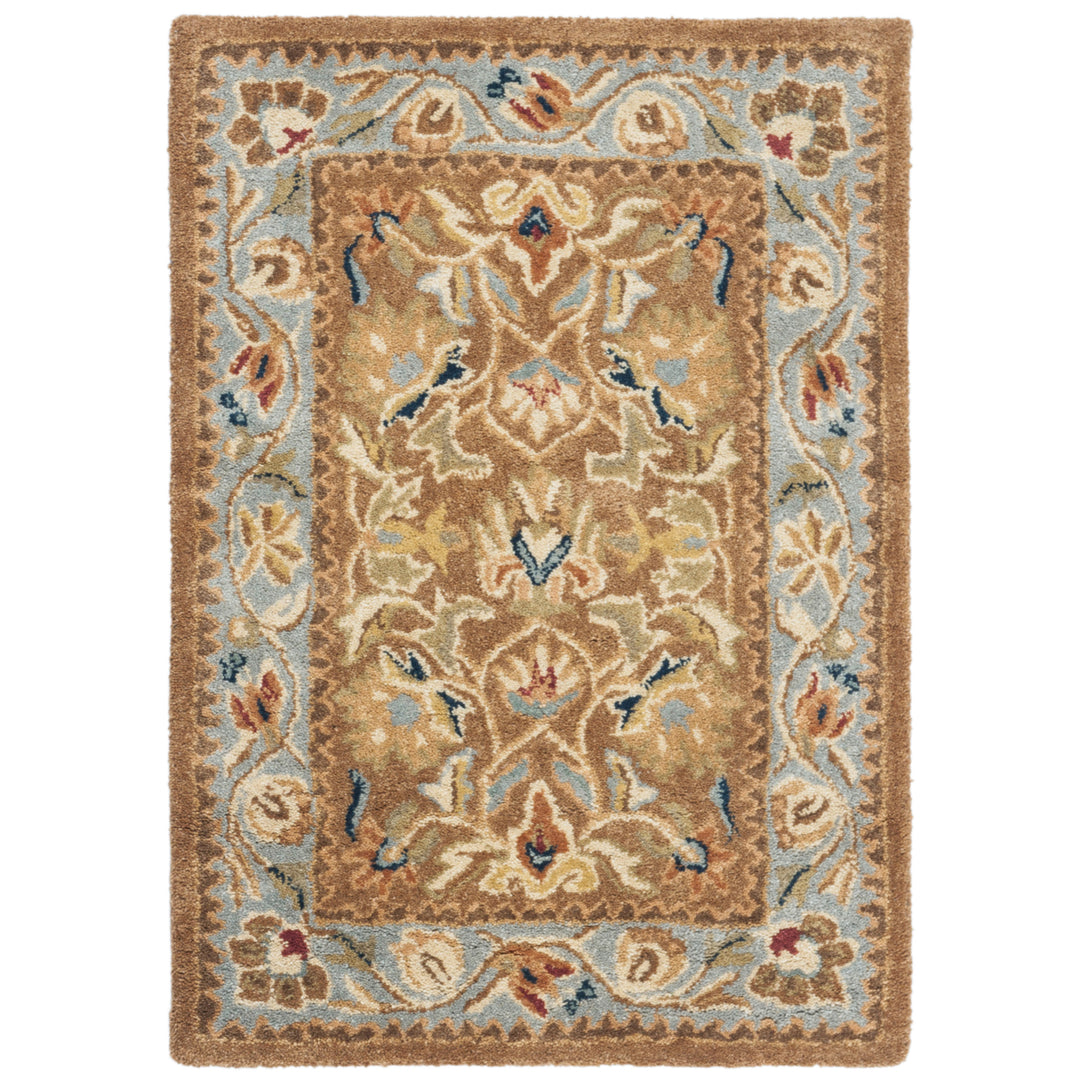 SAFAVIEH Bergama BRG161A Handmade Brown / Blue Rug Image 8