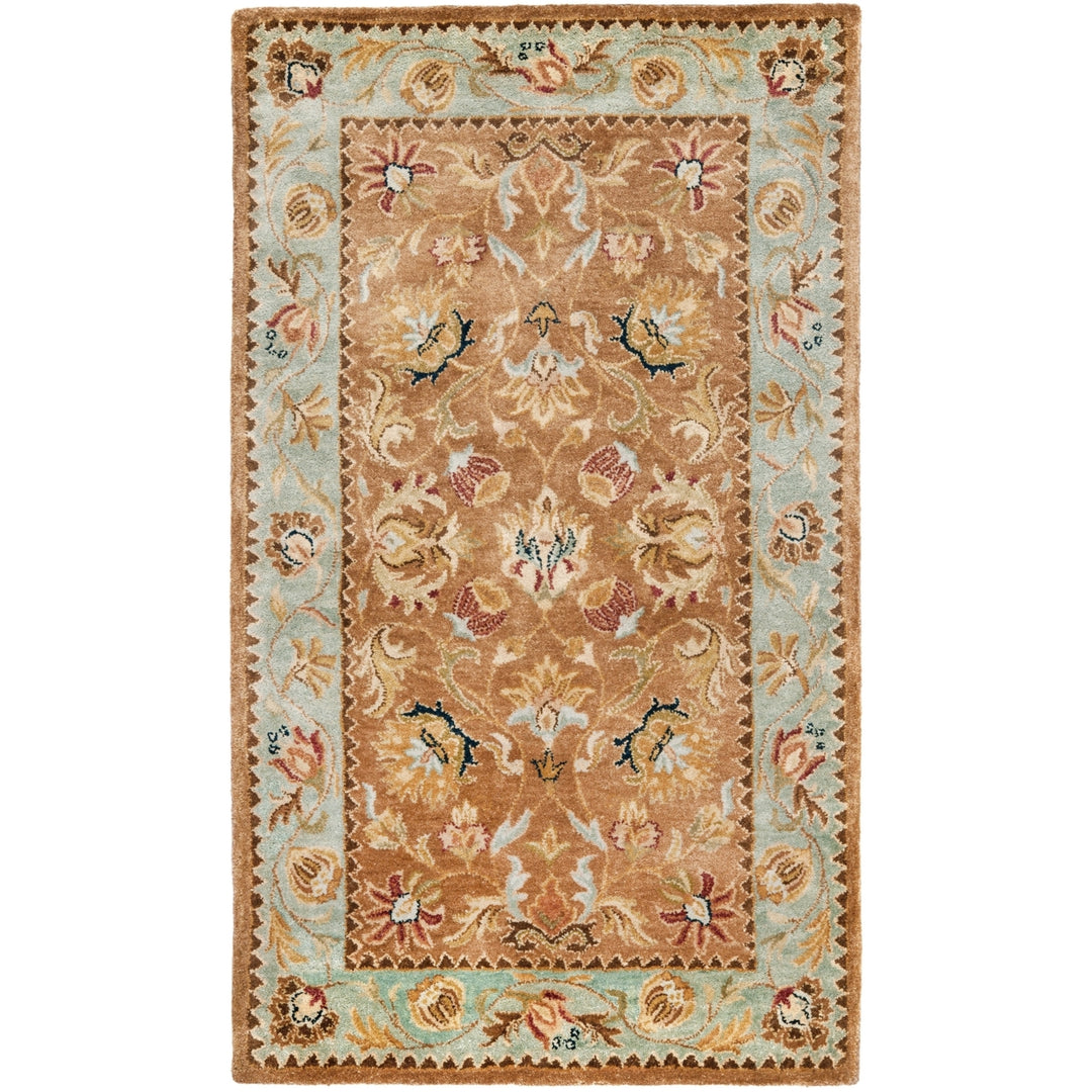 SAFAVIEH Bergama BRG161A Handmade Brown / Blue Rug Image 9