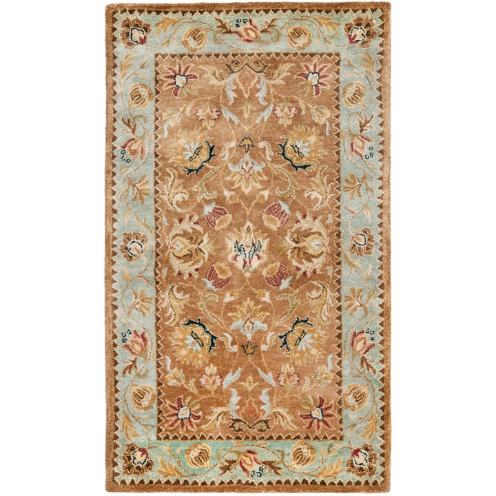 SAFAVIEH Bergama BRG161A Handmade Brown / Blue Rug Image 9