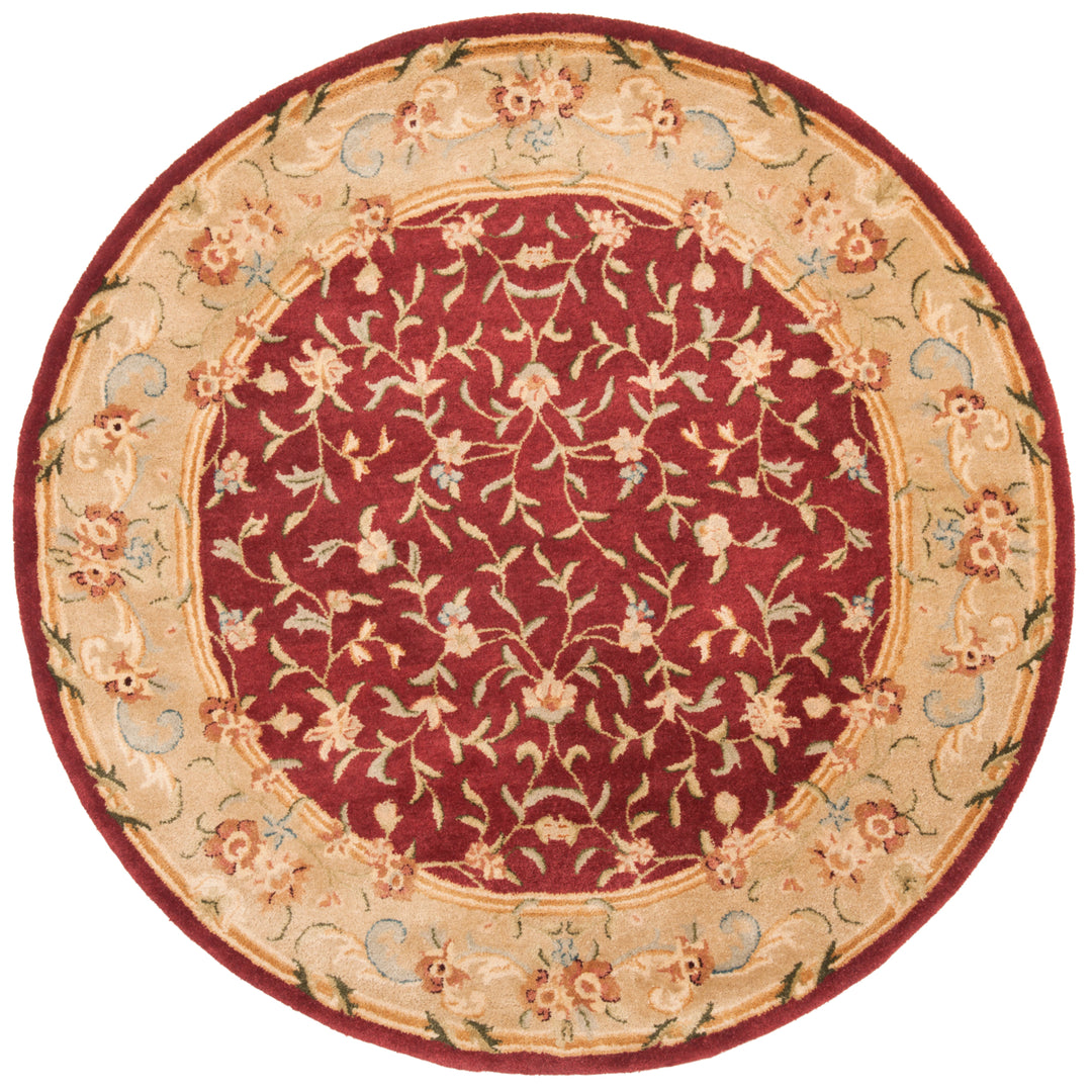 SAFAVIEH Bergama BRG164A Handmade Red / Dark Beige Rug Image 4