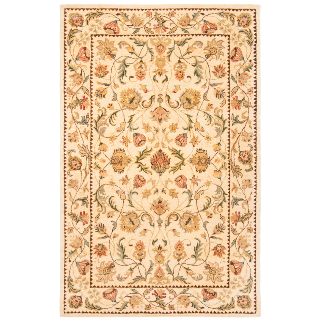 SAFAVIEH Bergama BRG161B Handmade Ivory / Ivory Rug Image 5