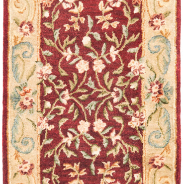 SAFAVIEH Bergama BRG164A Handmade Red / Dark Beige Rug Image 5