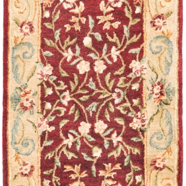 SAFAVIEH Bergama BRG164A Handmade Red / Dark Beige Rug Image 1