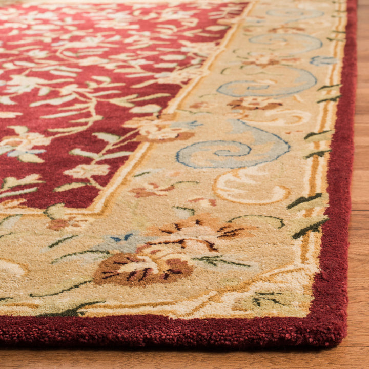 SAFAVIEH Bergama BRG164A Handmade Red / Dark Beige Rug Image 6