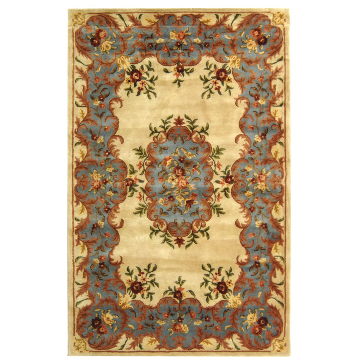 SAFAVIEH BRG166A Bergama Ivory / Light Blue Image 1