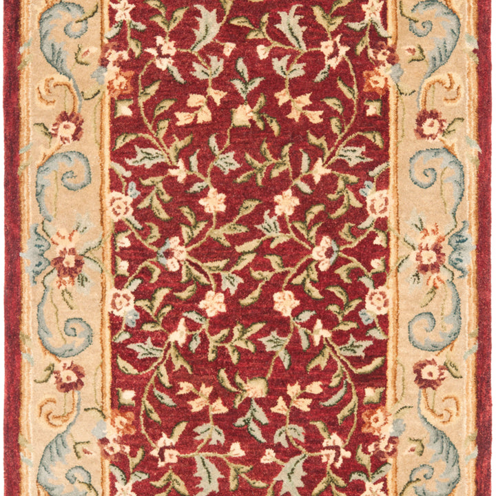 SAFAVIEH Bergama BRG164A Handmade Red / Dark Beige Rug Image 9